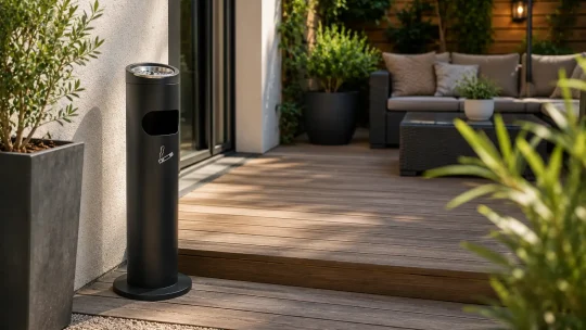 Où installer un cendrier sur pied extérieur sans abîmer sa terrasse ?